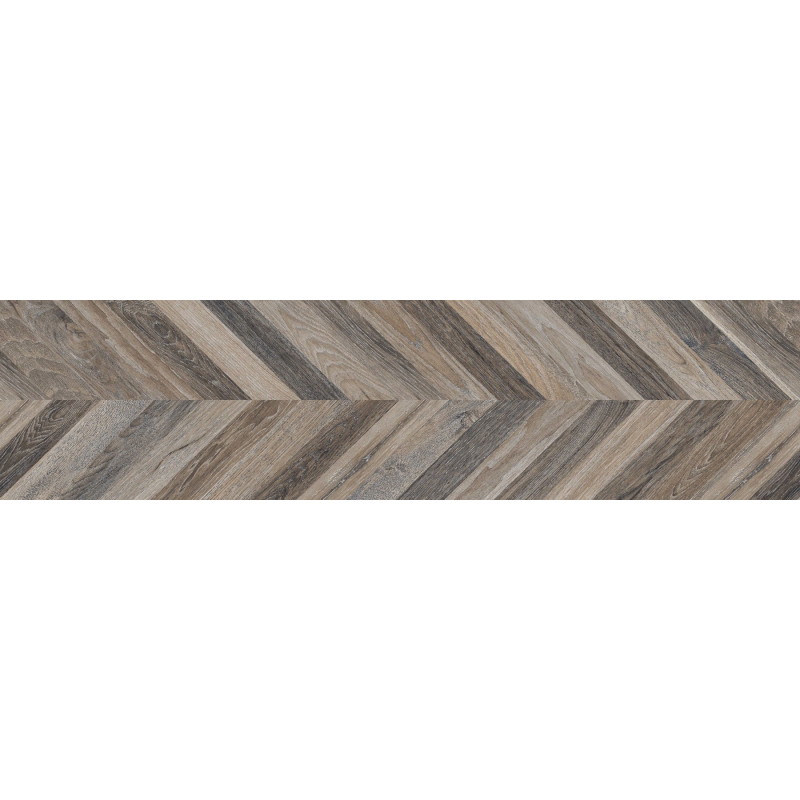 Mexen Native Grès noir émaillé rectifié G1, carreau effet bois pour sol et mur 120 x 30 cm, carving - TL704-120-030-00