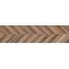 Mexen Native Grès brun émaillé rectifié G1, carreau imitation bois pour sol et mur 120 x 30 cm, carving - TL704-120-030-01