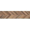 Mexen Native Grès brun émaillé rectifié G1, carreau imitation bois pour sol et mur 120 x 30 cm, carving - TL704-120-030-01