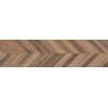 Mexen Native Grès brun émaillé rectifié G1, carreau imitation bois pour sol et mur 120 x 30 cm, carving - TL704-120-030-01