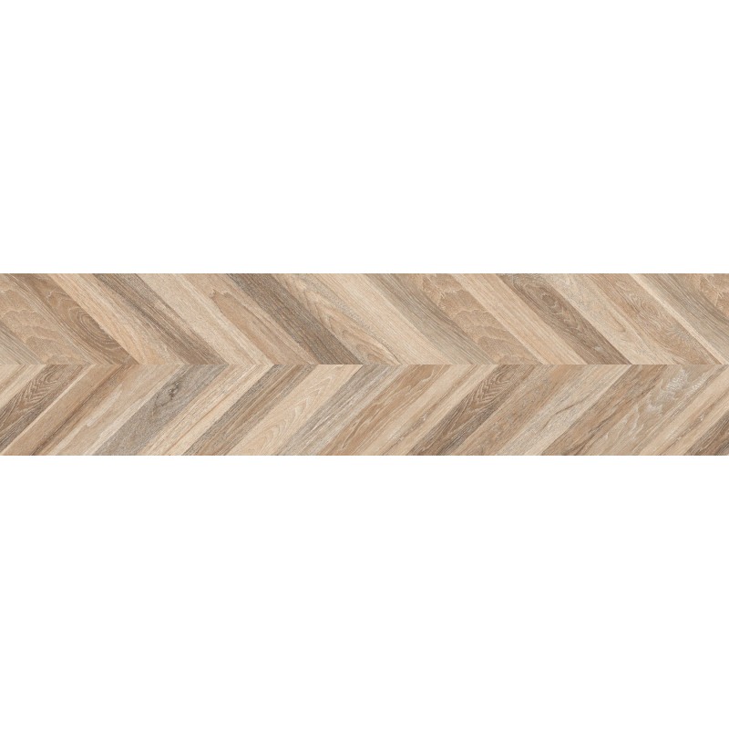 Mexen Native Miele grès émaillé rectifié. G1, carreau effet bois sol-mur 120 x 30 cm, carving - TL704-120-030-03