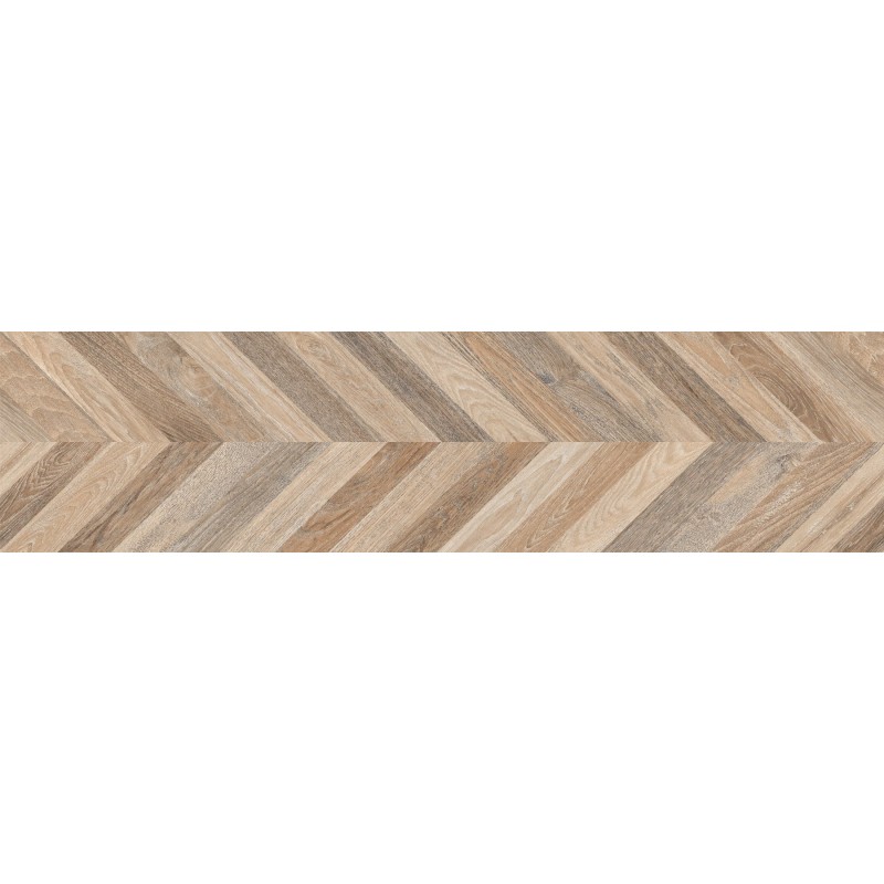 Mexen Native Miele grès émaillé rectifié. G1, carreau effet bois sol-mur 120 x 30 cm, carving - TL704-120-030-03