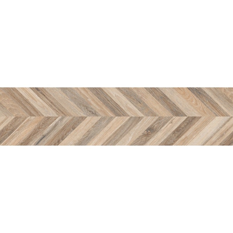 Mexen Native Miele grès émaillé rectifié. G1, carreau effet bois sol-mur 120 x 30 cm, carving - TL704-120-030-03