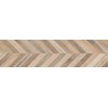 Mexen Native Miele grès émaillé rectifié. G1, carreau effet bois sol-mur 120 x 30 cm, carving - TL704-120-030-03