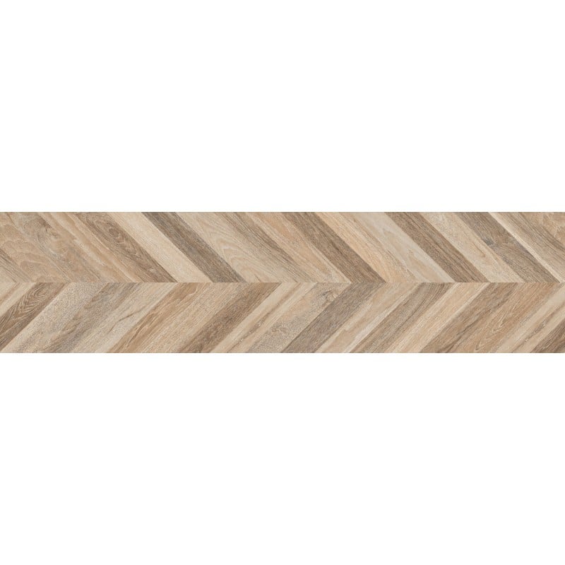 Mexen Native Miele grès émaillé rectifié. G1, carreau effet bois sol-mur 120 x 30 cm, carving - TL704-120-030-03
