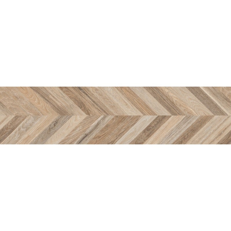 Mexen Native Miele grès émaillé rectifié. G1, carreau effet bois sol-mur 120 x 30 cm, carving - TL704-120-030-03