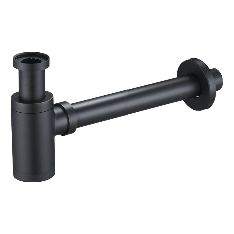 Mexen demi-siphon pour lavabo rond, noir antique - 79950-79