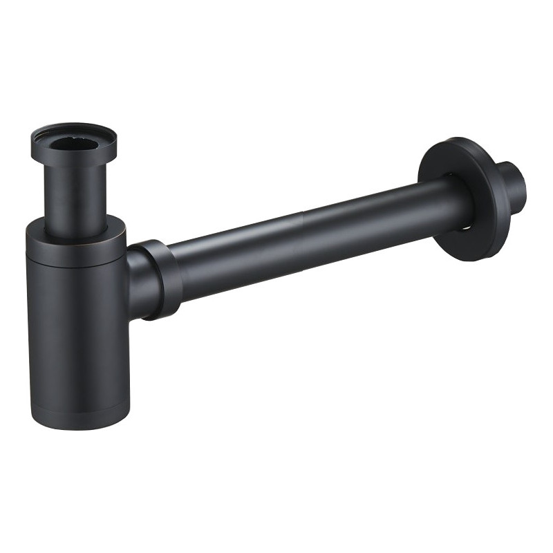 Mexen siphon de lavabo rond demi-syphon, noir antique - 79950-79