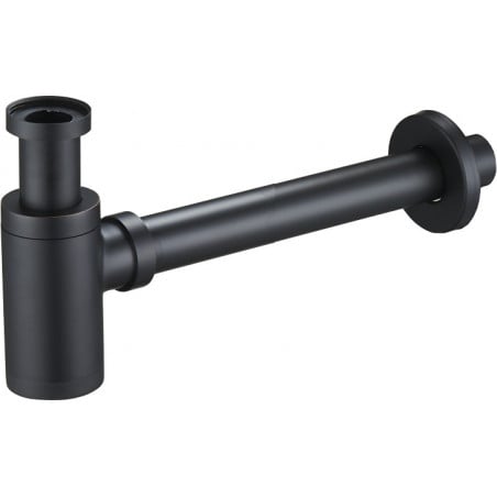 Mexen demi-siphon rond pour lavabo, Noire antique - 79950-79