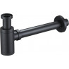 Mexen siphon de lavabo rond demi-syphon, noir antique - 79950-79