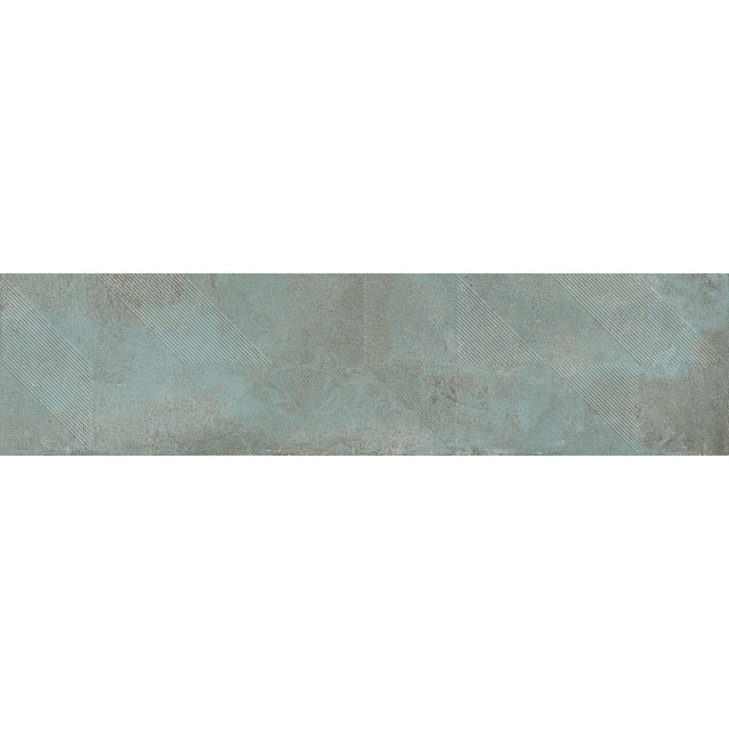 Mexen Lassa Spiga Aqua grès émaillé rectifié G1, carreau mural 120 x 30 cm, mat - TL705-120-030-50