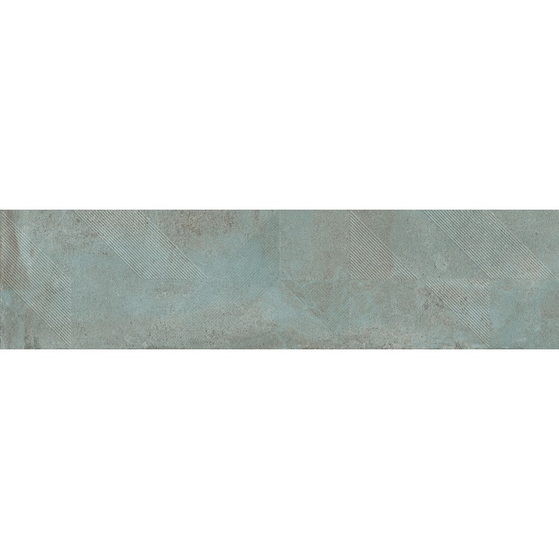 Mexen Lassa Spiga Aqua grès émaillé rectifié G1, carreau mural 120 x 30 cm, mat - TL705-120-030-50
