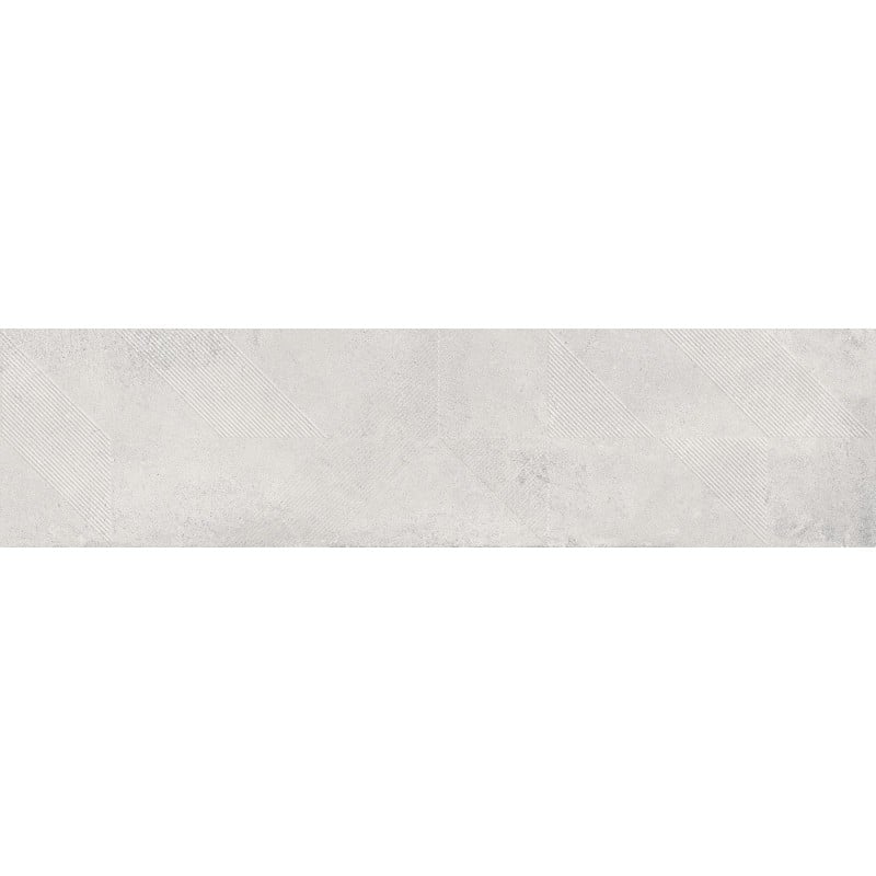 Mexen Lassa Spiga Bianco grès émaillé rectifié G1, carreau mural 120 x 30 cm, mat - TL705-120-030-52
