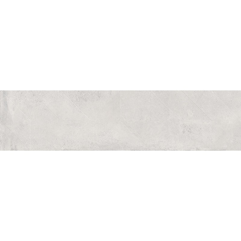Mexen Lassa Spiga Bianco grès émaillé rectifié G1, carreau mural 120 x 30 cm, mat - TL705-120-030-52