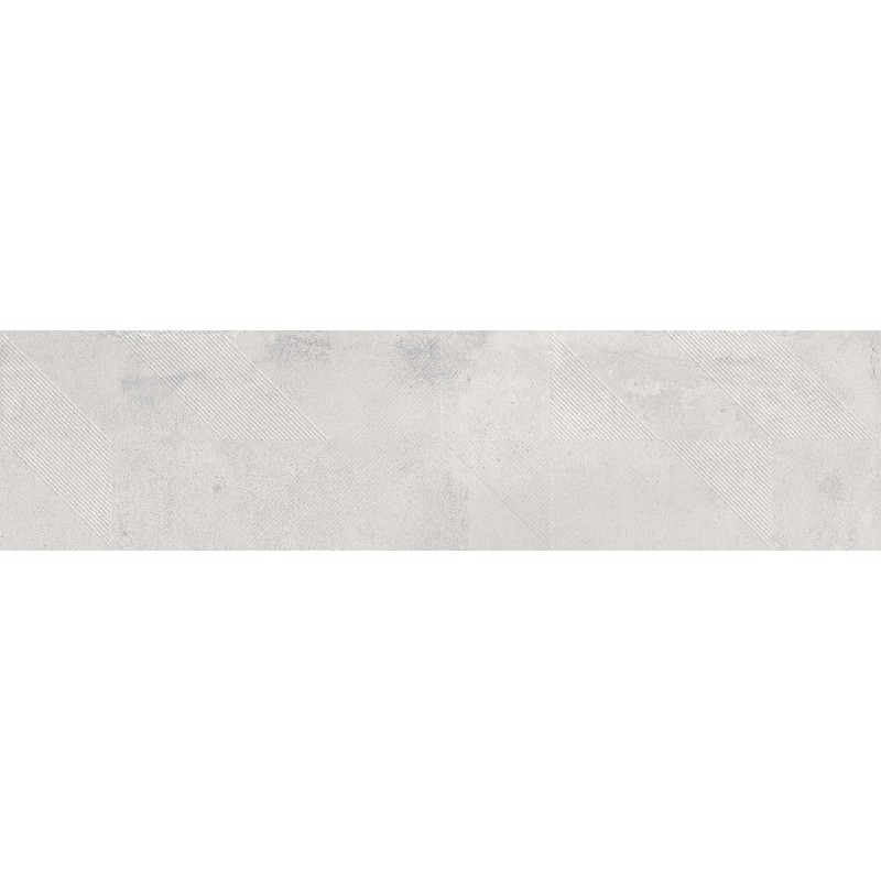 Mexen Lassa Spiga Bianco grès émaillé rectifié G1, carreau mural 120 x 30 cm, mat - TL705-120-030-52