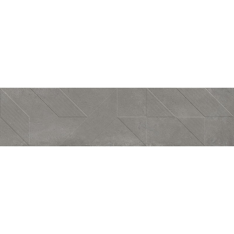 Mexen Lassa Spiga Steel grès émaillé rectifié G1, carreau mural 120 x 30 cm, mat - TL705-120-030-53