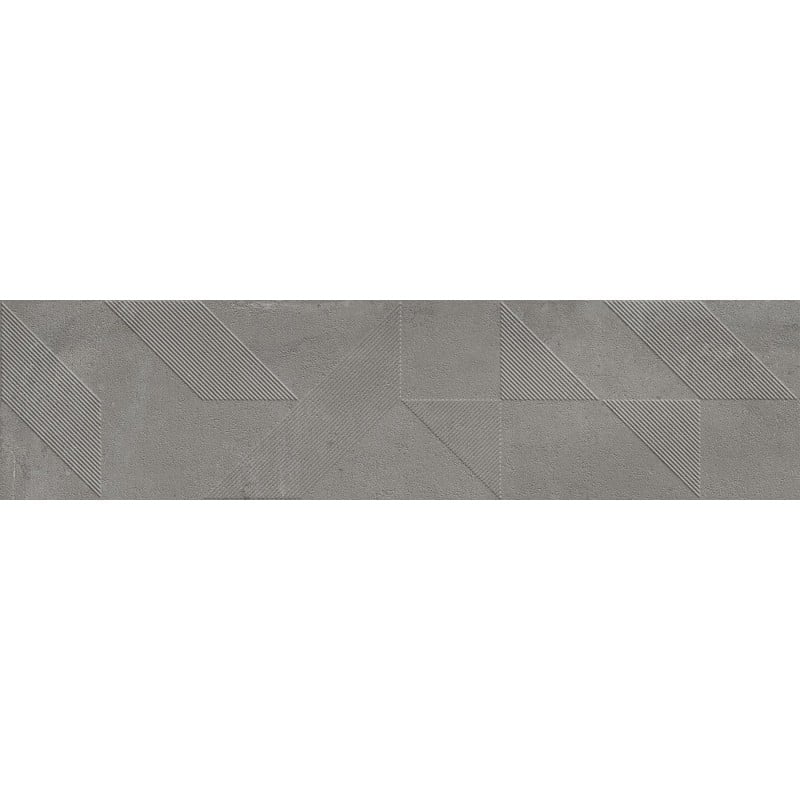 Mexen Lassa Spiga Steel grès émaillé rectifié G1, carreau mural 120 x 30 cm, mat - TL705-120-030-53