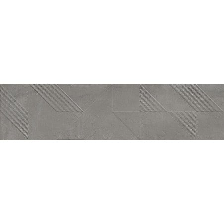 Mexen Lassa Spiga Steel grès émaillé rectifié G1, carreau mural 120 x 30 cm, mat - TL705-120-030-53
