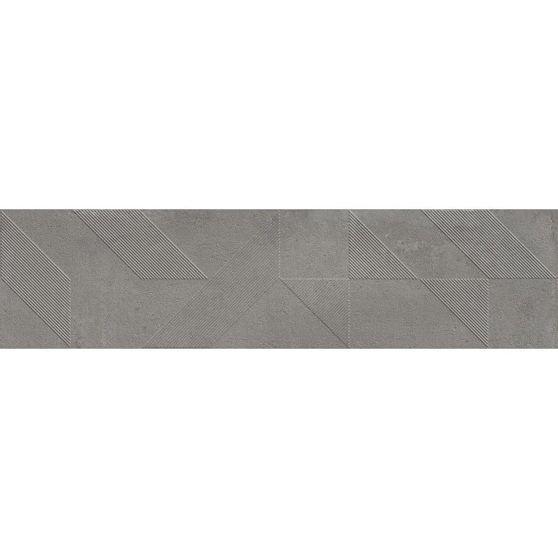 Mexen Lassa Spiga Steel grès émaillé rectifié G1, carreau mural 120 x 30 cm, mat - TL705-120-030-53