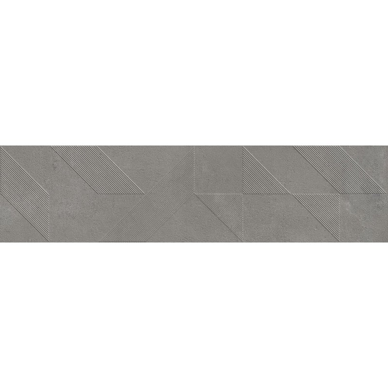 Mexen Lassa Spiga Steel grès émaillé rectifié G1, carreau mural 120 x 30 cm, mat - TL705-120-030-53