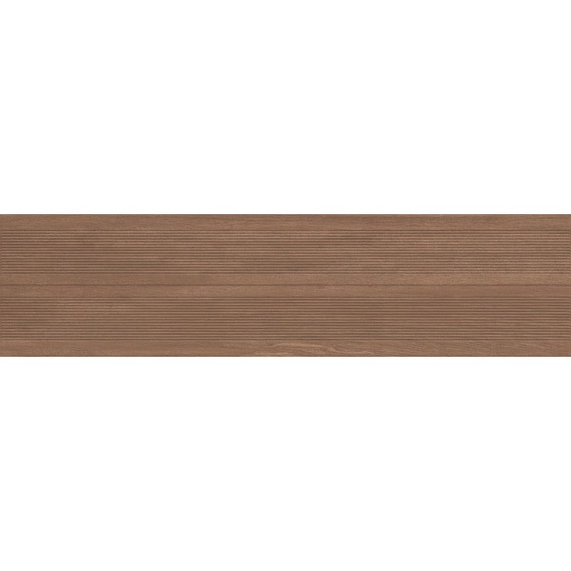 Mexen Prestige Wood Grès émaillé brun rectifié G1, carrelage mural imitation bois 120 x 30 cm, mat - TL706-120-030-50