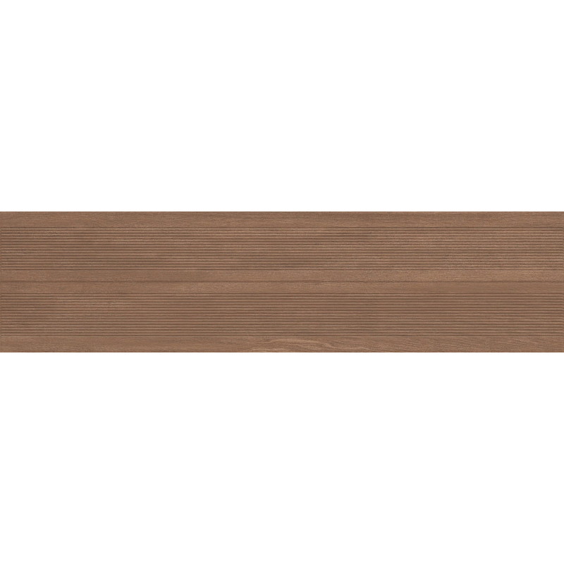 Mexen Prestige Wood Gres marron émaillé rectifié G1, carreau mural effet bois 120 x 30 cm, mat - TL706-120-030-50