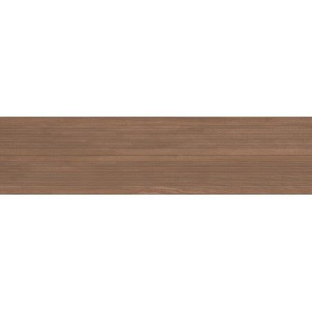 Mexen Prestige Wood Grès émaillé brun rectifié G1, carrelage mural imitation bois 120 x 30 cm, mat - TL706-120-030-50