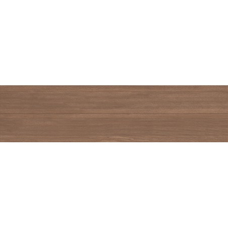 Mexen Prestige Wood Gres marron émaillé rectifié G1, carreau mural effet bois 120 x 30 cm, mat - TL706-120-030-50