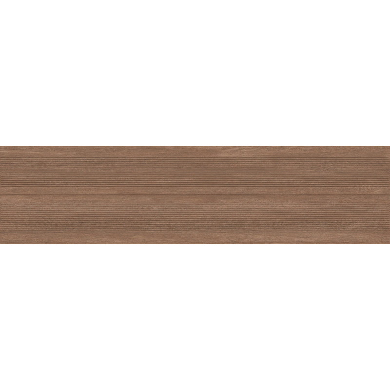 Mexen Prestige Wood Gres marron émaillé rectifié G1, carreau mural effet bois 120 x 30 cm, mat - TL706-120-030-50