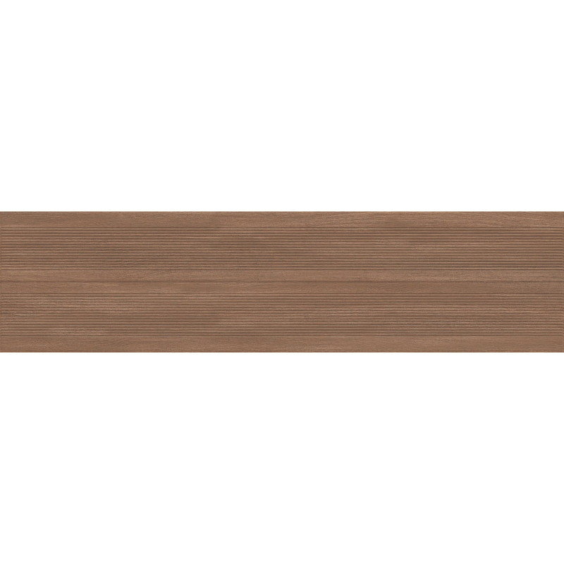Mexen Prestige Wood Gres marron émaillé rectifié G1, carreau mural effet bois 120 x 30 cm, mat - TL706-120-030-50