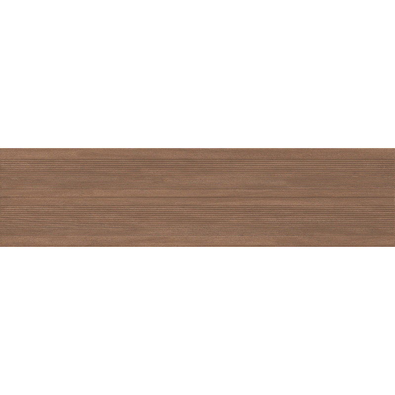 Mexen Prestige Wood Gres marron émaillé rectifié G1, carreau mural effet bois 120 x 30 cm, mat - TL706-120-030-50