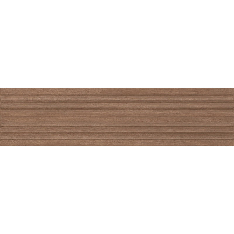 Mexen Prestige Wood Gres marron émaillé rectifié G1, carreau mural effet bois 120 x 30 cm, mat - TL706-120-030-50