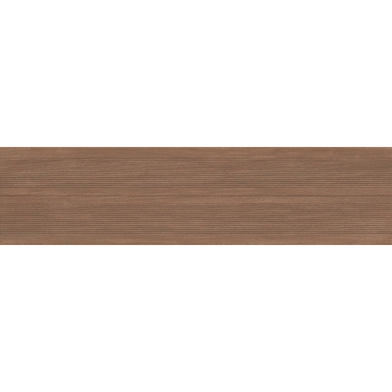 Mexen Prestige Wood Gres marron émaillé rectifié G1, carreau mural effet bois 120 x 30 cm, mat - TL706-120-030-50
