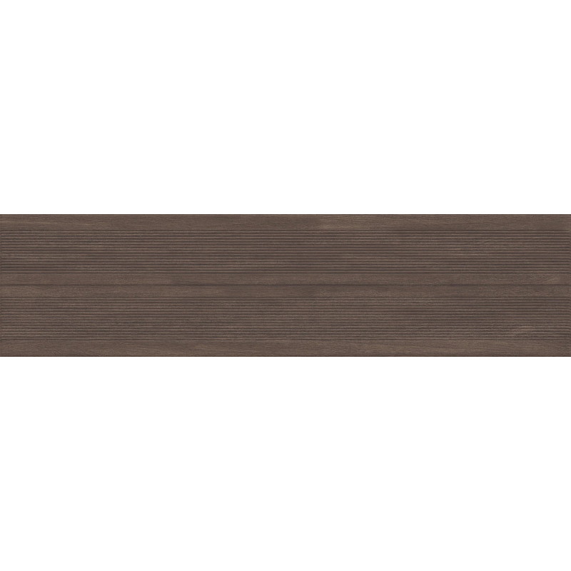 Mexen Prestige Wood Céramique émaillée rectifiée Coffee G1, carreau mural effet bois 120 x 30 cm, mat - TL706-120-030-51