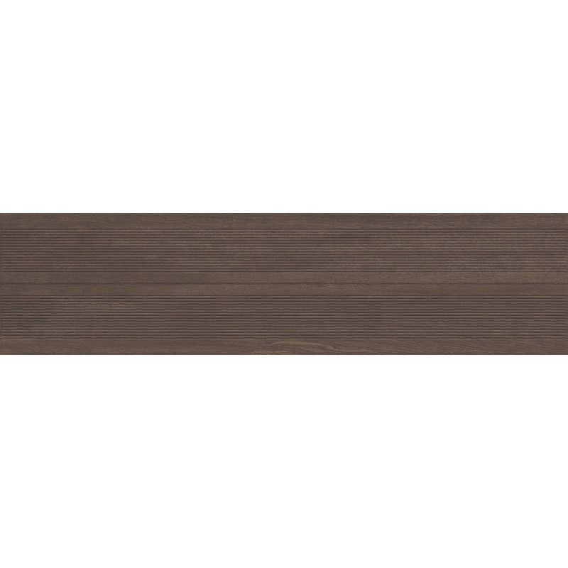 Mexen Prestige Wood Céramique émaillée rectifiée Coffee G1, carreau mural effet bois 120 x 30 cm, mat - TL706-120-030-51