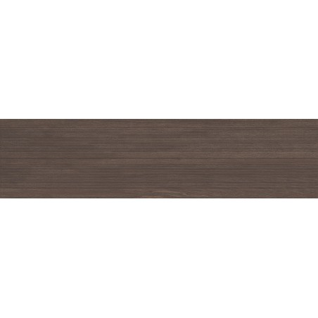 Mexen Prestige Wood Céramique émaillée rectifiée Coffee G1, carreau mural effet bois 120 x 30 cm, mat - TL706-120-030-51