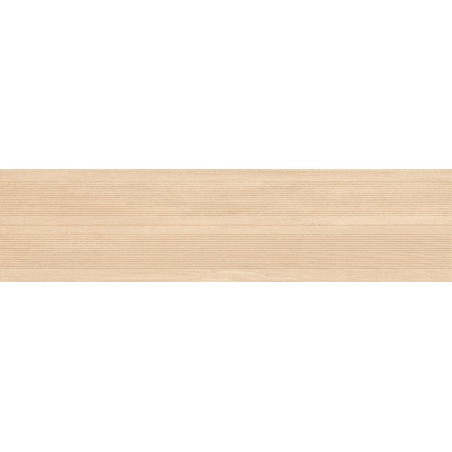 Mexen Prestige Wood Crème grès émaillé rectifié G1, carreau mural effet bois 120 x 30 cm, mat - TL706-120-030-52
