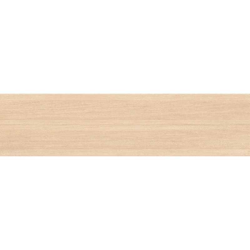 Mexen Prestige Wood Crème grès émaillé rectifié G1, carreau mural effet bois 120 x 30 cm, mat - TL706-120-030-52
