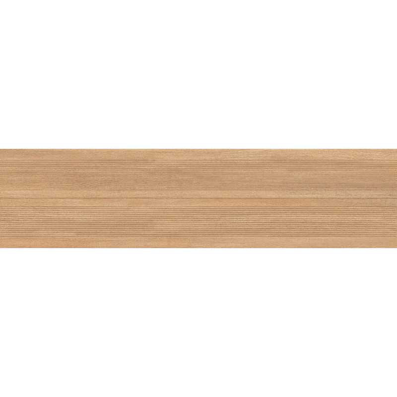 Mexen Prestige Wood Honey Grès émaillé rectifié G1, carreau mural effet bois 120 x 30 cm, mat - TL706-120-030-53