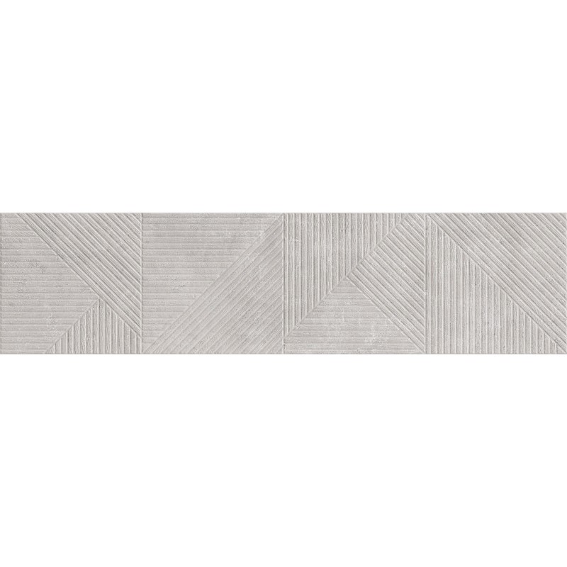 Mexen Magnifica Avenue Gris grès émaillé rect. G1, carreau mural 120 x 30 cm, mat - TL707-120-030-50
