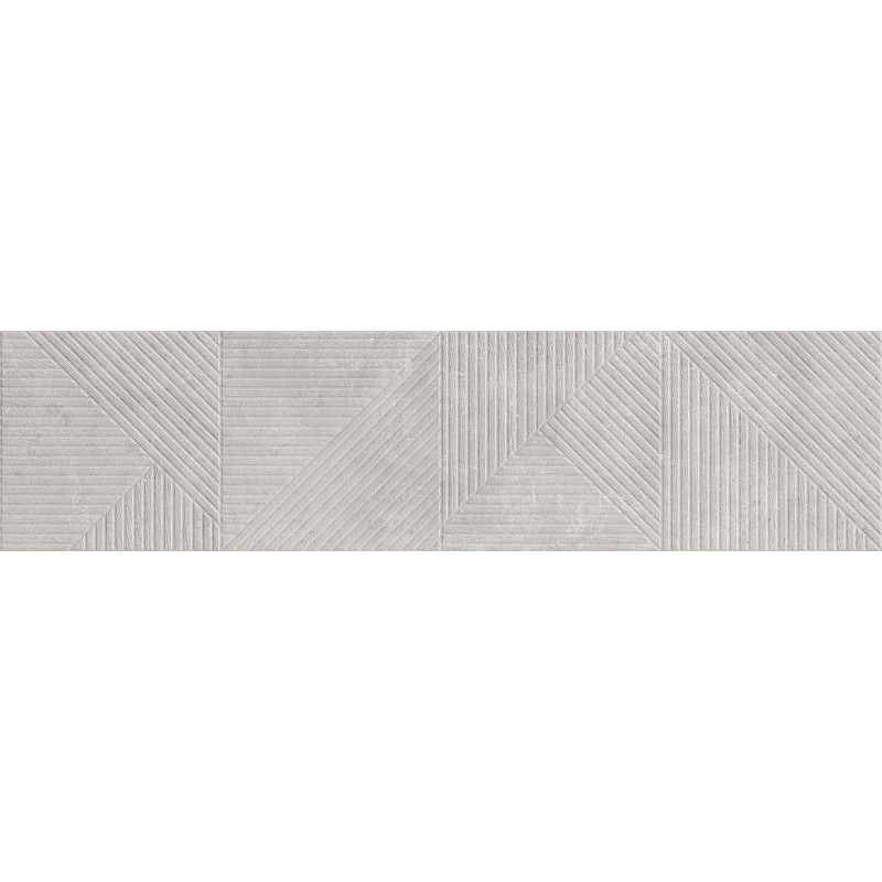 Mexen Magnifica Avenue Gris grès émaillé rectifié G1, carreau mural 120 x 30 cm, mat - TL707-120-030-50