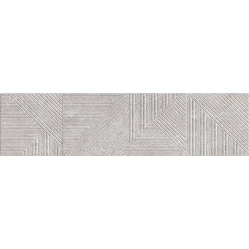 Mexen Magnifica Avenue Gris grès émaillé rect. G1, carreau mural 120 x 30 cm, mat - TL707-120-030-50