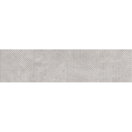 Mexen Magnifica Avenue Gris grès émaillé rectifié G1, carreau mural 120 x 30 cm, mat - TL707-120-030-50
