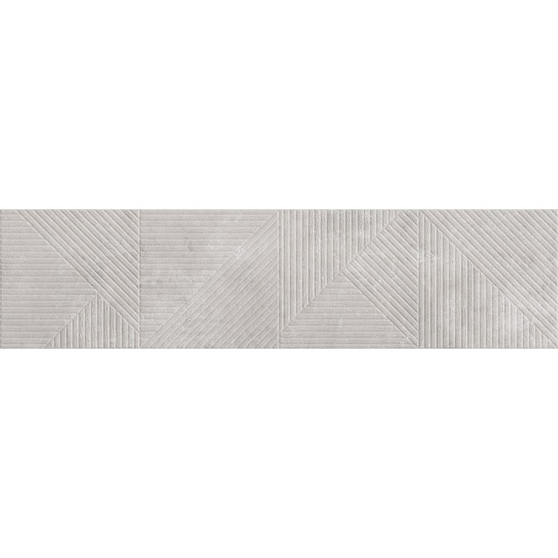 Mexen Magnifica Avenue Gris grès émaillé rect. G1, carreau mural 120 x 30 cm, mat - TL707-120-030-50