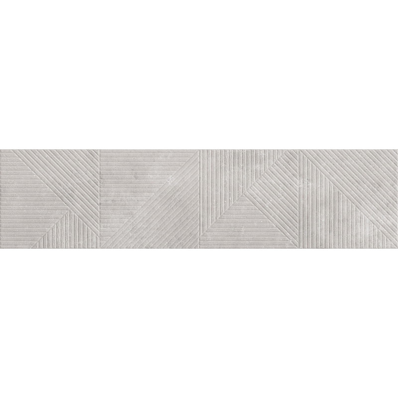Mexen Magnifica Avenue Gris grès émaillé rectifié G1, carreau mural 120 x 30 cm, mat - TL707-120-030-50