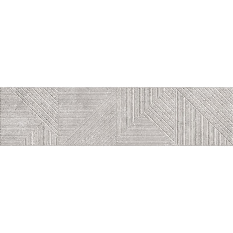 Mexen Magnifica Avenue Gris grès émaillé rect. G1, carreau mural 120 x 30 cm, mat - TL707-120-030-50