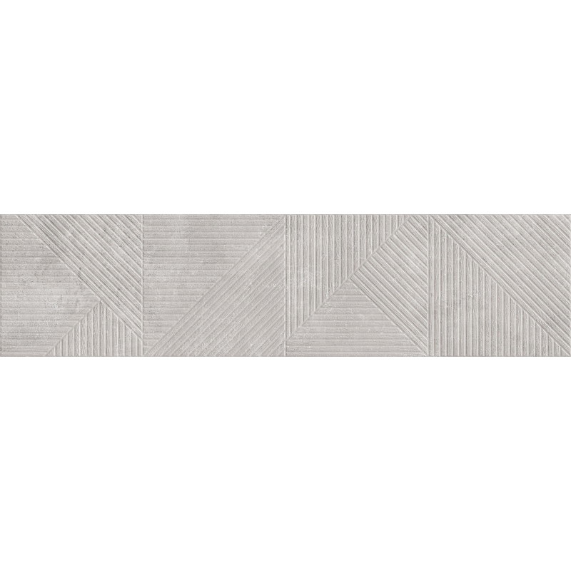 Mexen Magnifica Avenue Gris grès émaillé rectifié G1, carreau mural 120 x 30 cm, mat - TL707-120-030-50