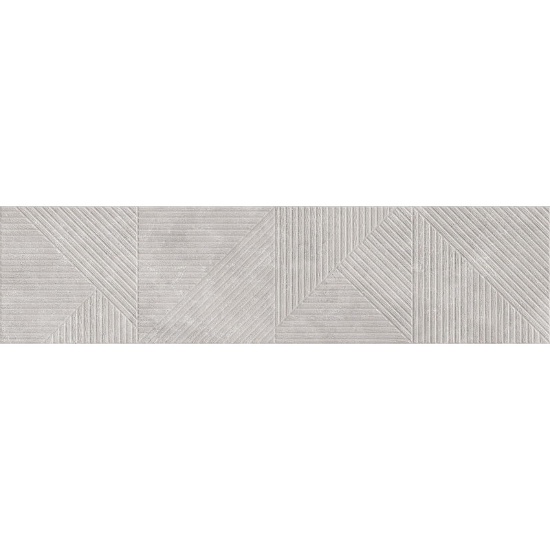 Mexen Magnifica Avenue Gris grès émaillé rectifié G1, carreau mural 120 x 30 cm, mat - TL707-120-030-50