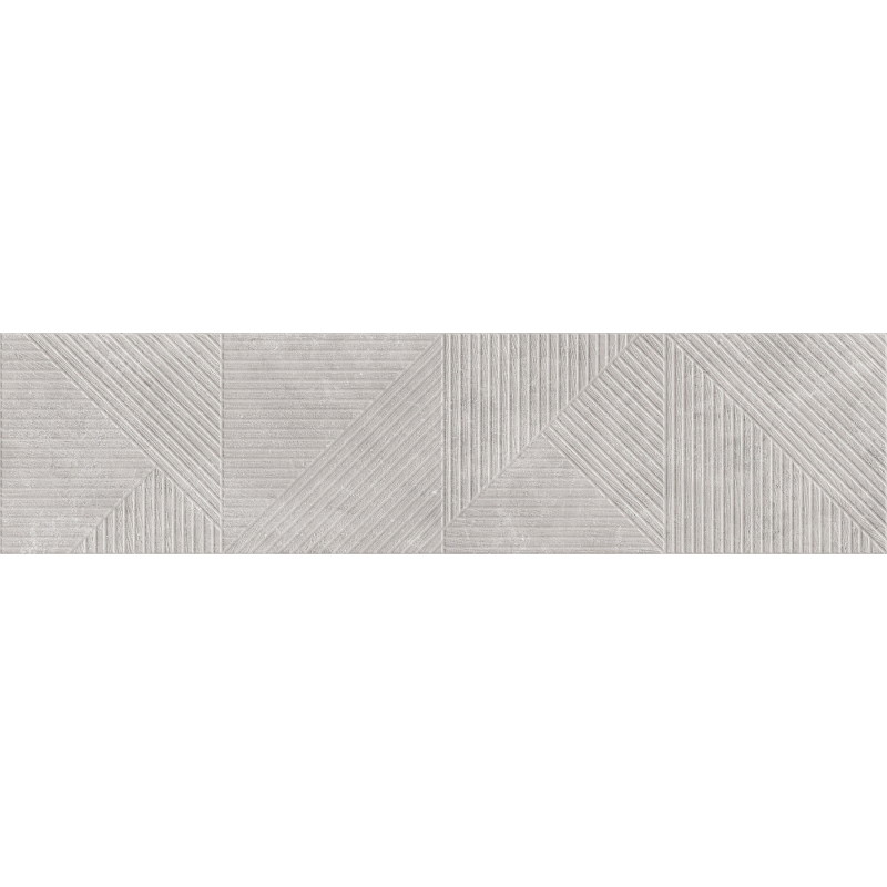 Mexen Magnifica Avenue Gris grès émaillé rectifié G1, carreau mural 120 x 30 cm, mat - TL707-120-030-50