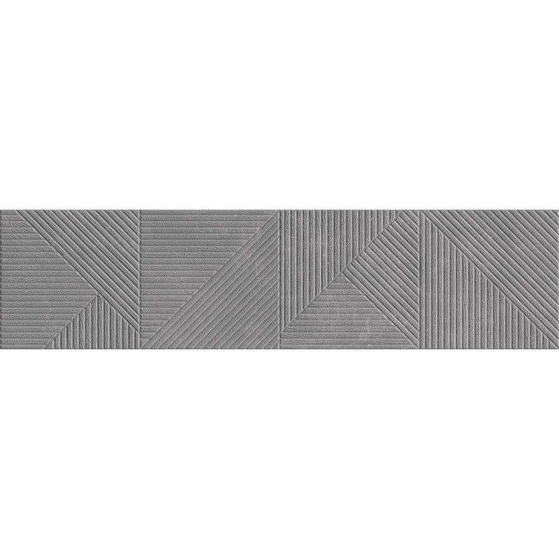 Mexen Magnifica Avenue Nero grès émaillé rectifié G1, carreau mural 120 x 30 cm, mat - TL707-120-030-51